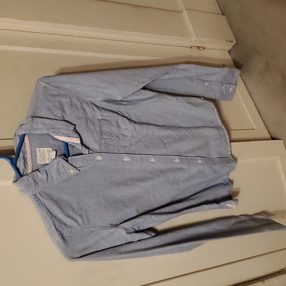Aeropostale jean material medium button up